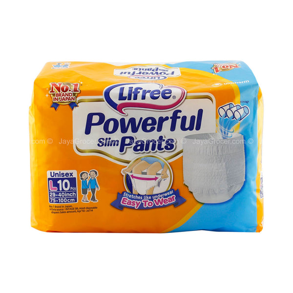 Lifree Powerful Slim Pants (Large) 10pcs/pack