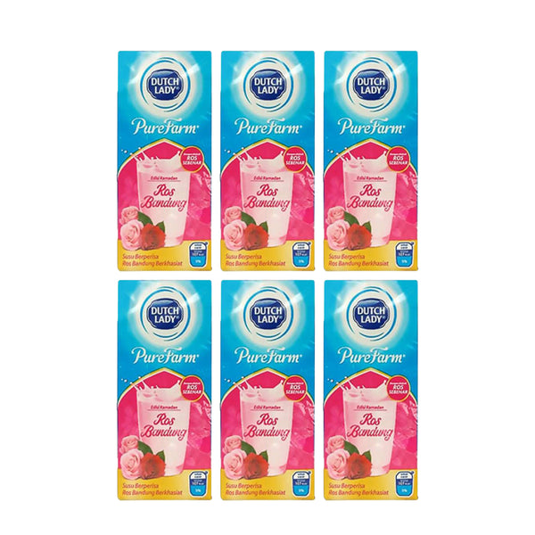 Dutch Lady Rose Bandung UHT Milk 200ml x 6