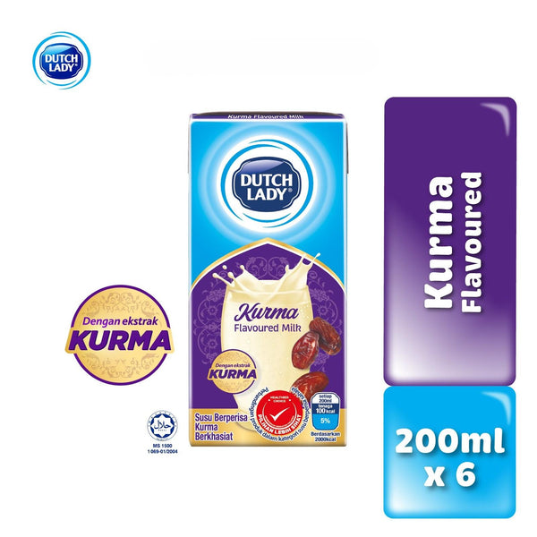 Dutch Lady Kurma UHT Milk 200ml x 6 (highest price)