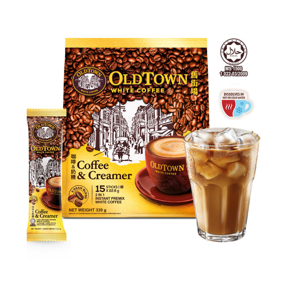 Old Town Coffee & Creamer Instant 2-in-1 Premix White Coffee 22.6g x 15 (highest price)