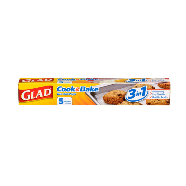 Glad Bake Non-Stick Baking and Cooking Paper 5m x 30cm 1pack (highest price)