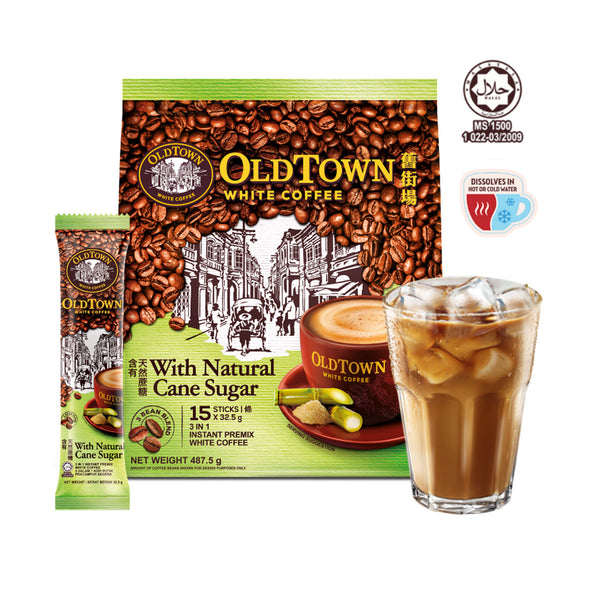 Old Town Cane Sugar Instant 3in1 Premix White Coffee 32.5g x 15 (highest price)