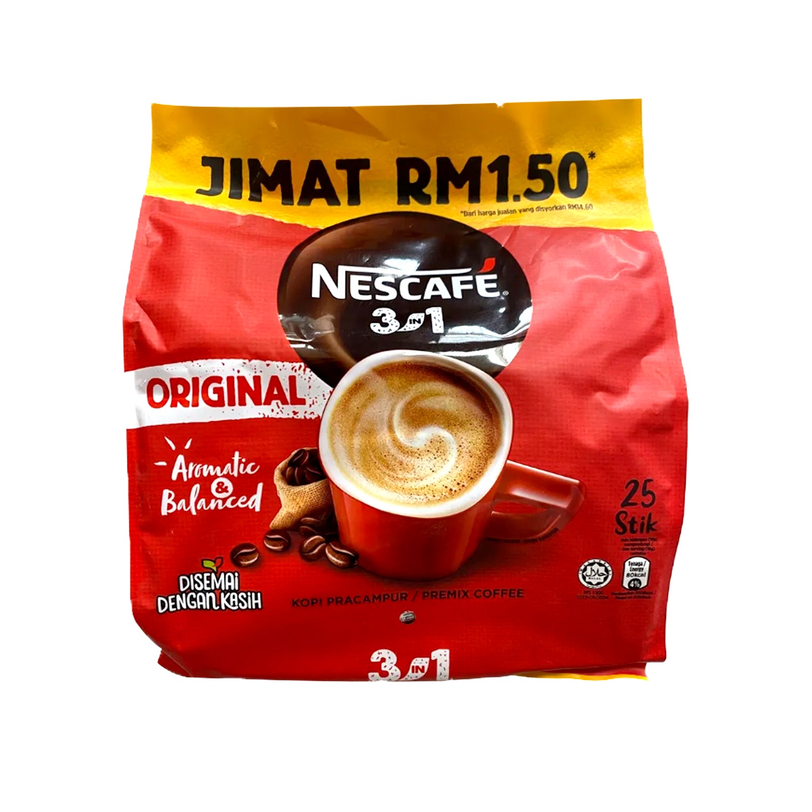Nescafe 3 In 1 Original 18g x 25