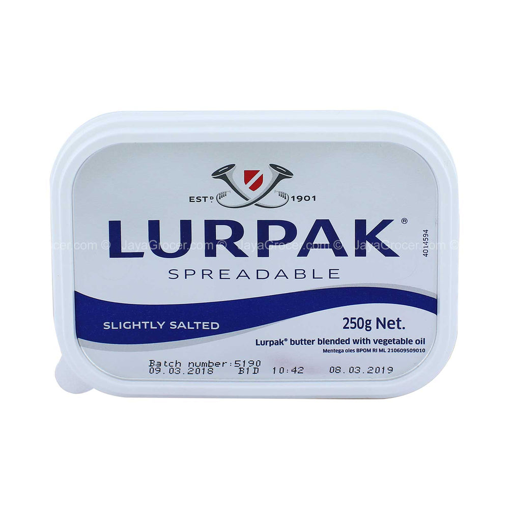 Lurpak Spreadable Slightly Salted Butter 250g