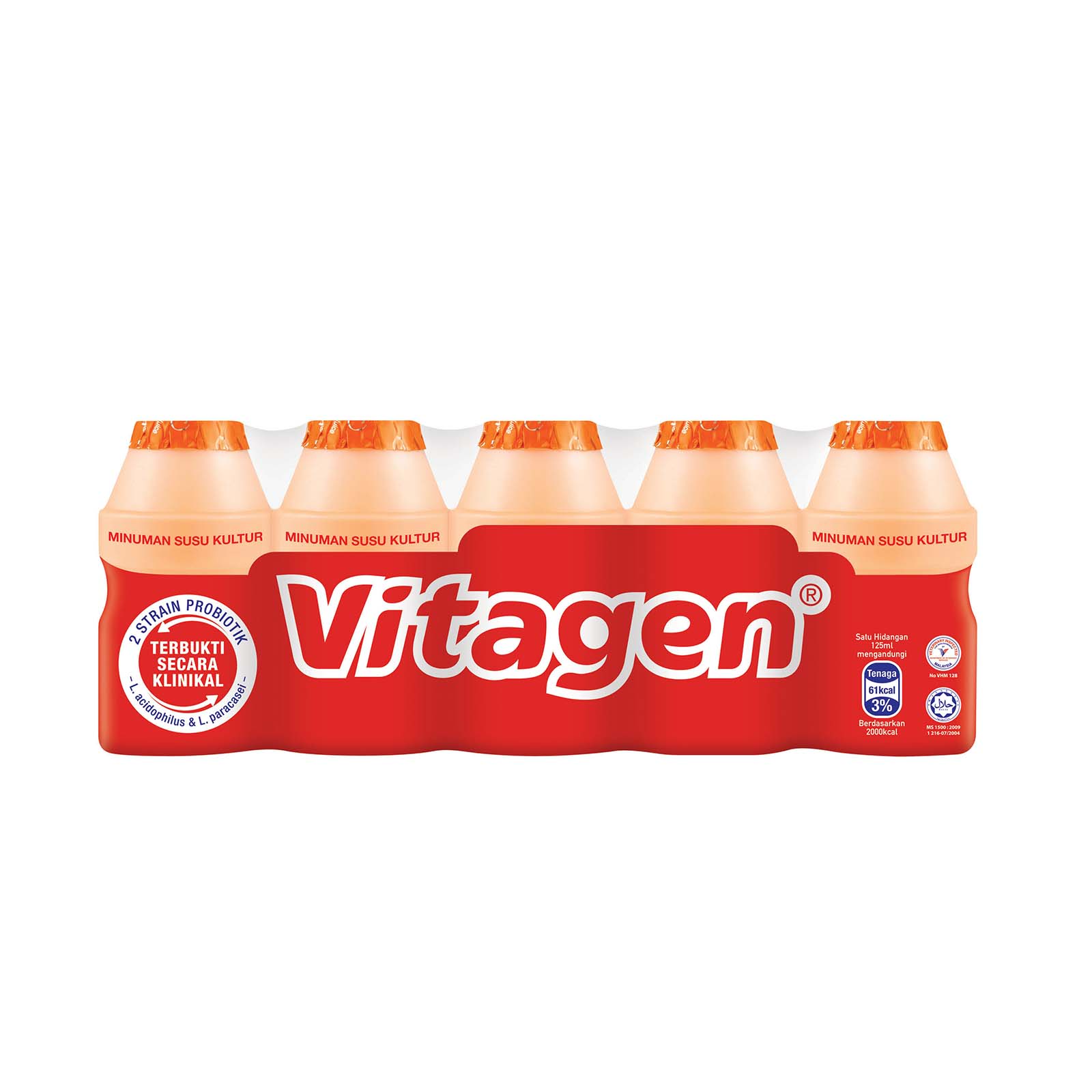 Vitagen Cultured Milk Drink Orange Flavour 125ml x 5