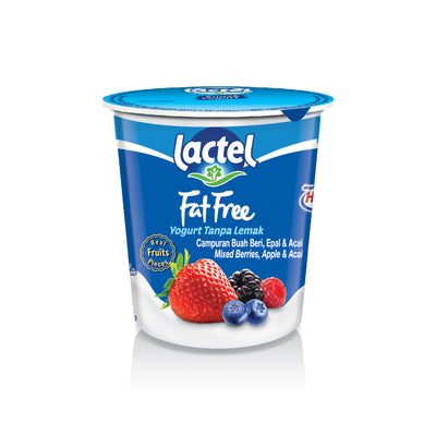 Lactel Fat Free Mixed Berries Yogurt 130g