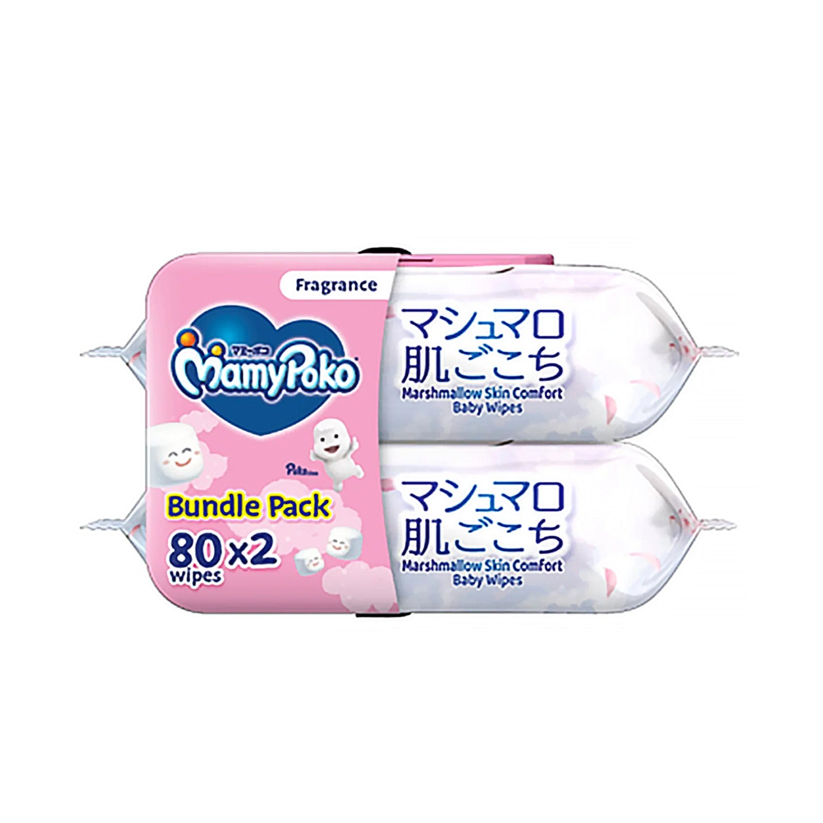 Mamypoko Baby Wipes Fragrance 80pcs x 2
