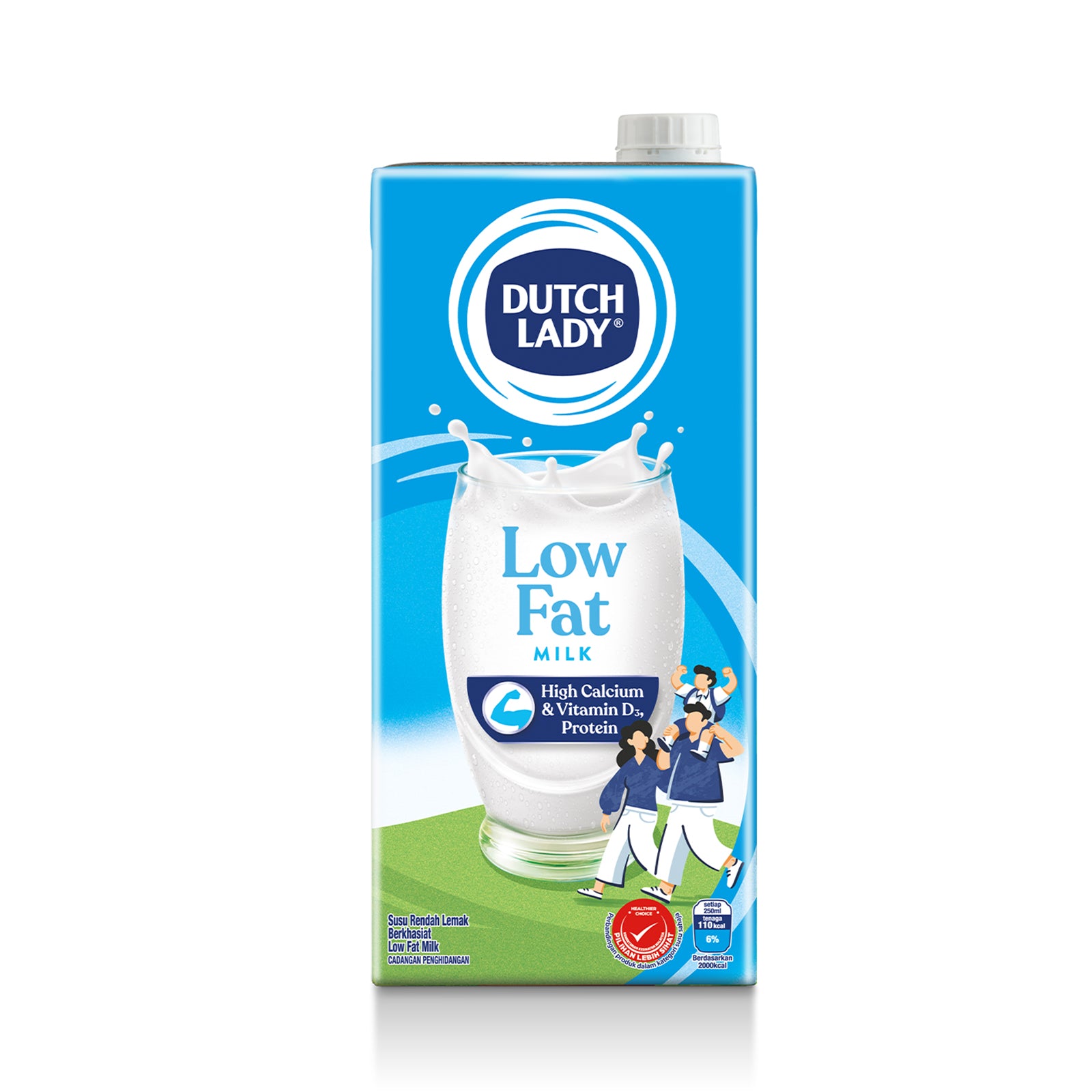 Dutch Lady Low Fat UHT Milk 1L