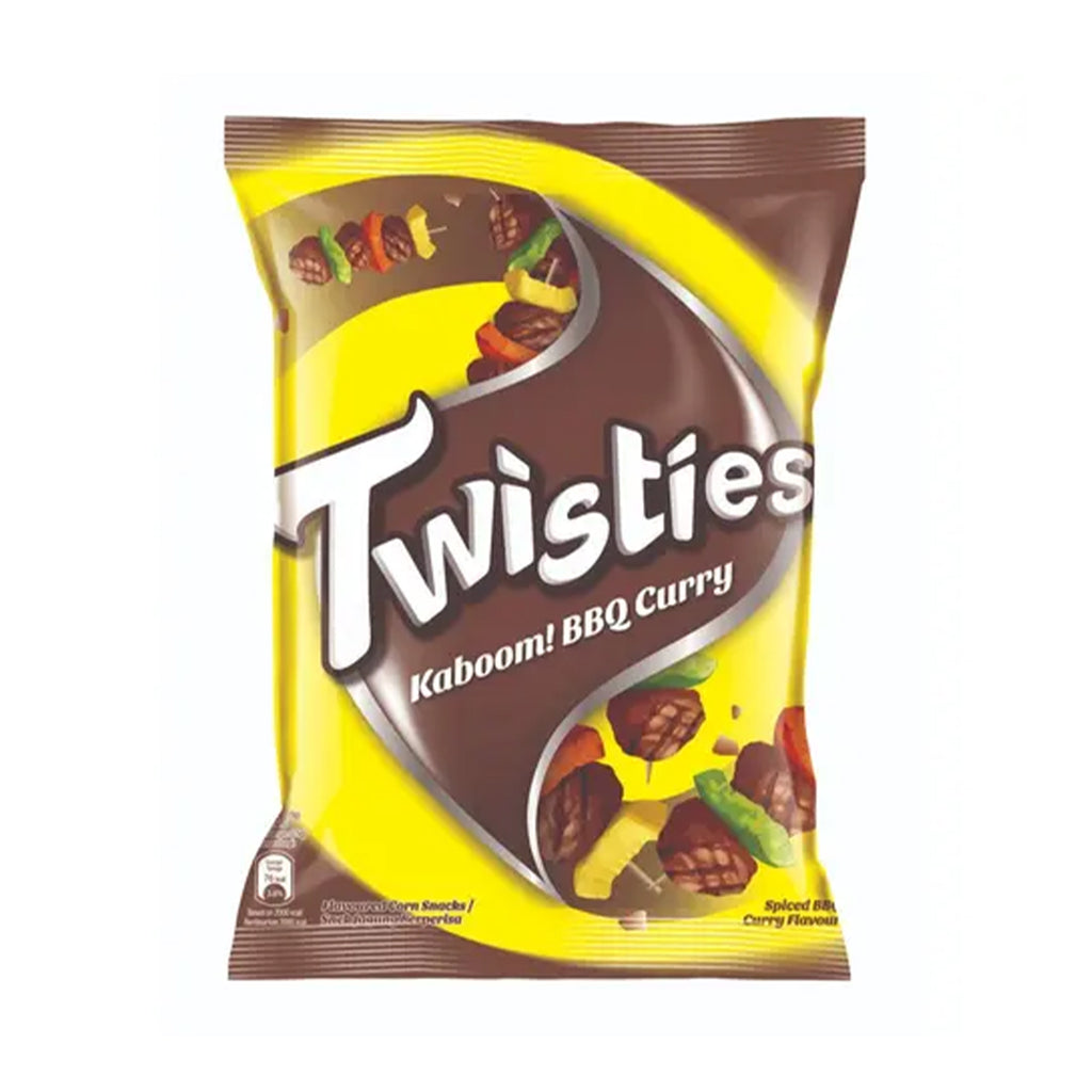 Twisties Kaboom! BBQ Curry Corn Snack 60g