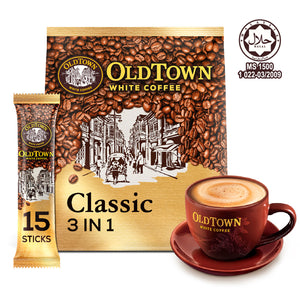 Old Town Classic Instant 3 in 1 Premix White Coffee 31.6g x 15