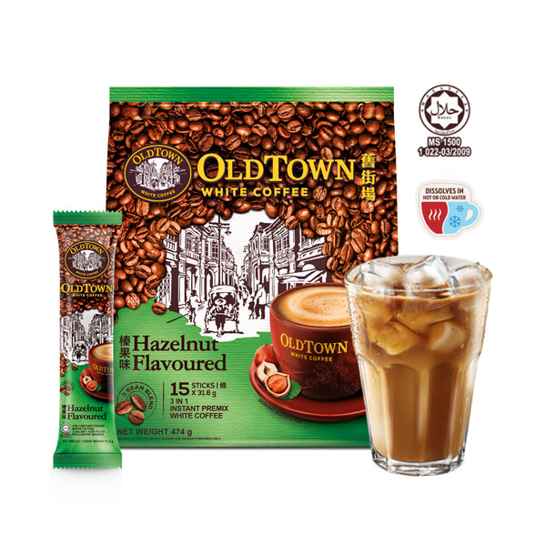 Old Town Hazelnut Flavoured Instant 3-in-1 Premix White Coffee 31.6g x 15 (highest price)