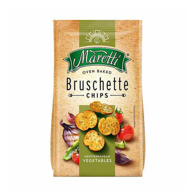 Bruschette Maretti Mixed Vegetables Flavour Baked Bread Snack 70g