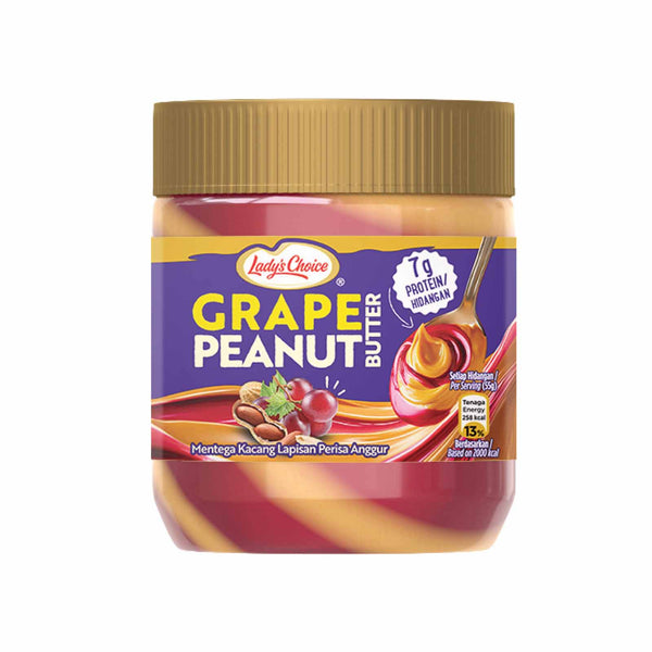 Ladys Choice Grape Flavored Stripes Peanut Butter 350g (highest price)