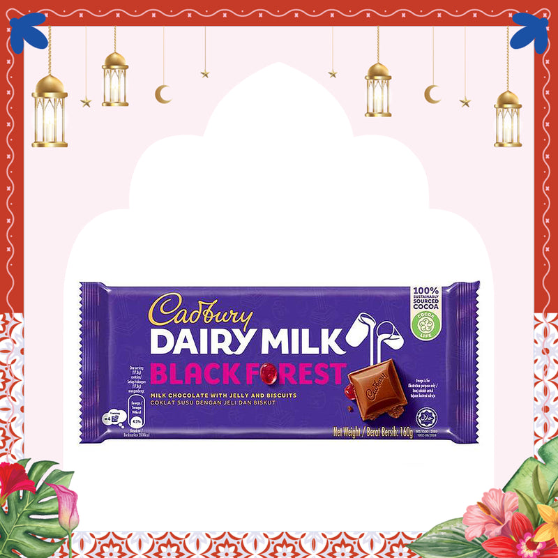 Cadbury Dairy Milk Black Forest Chocolate Bar 130g