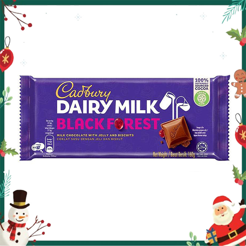 Cadbury Dairy Milk Black Forest Chocolate Bar 160g