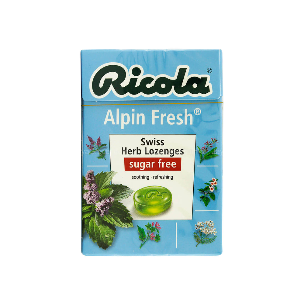 Ricola Alpin Fresh Swiss Herb Lozenges Sugar Free Candy 45g