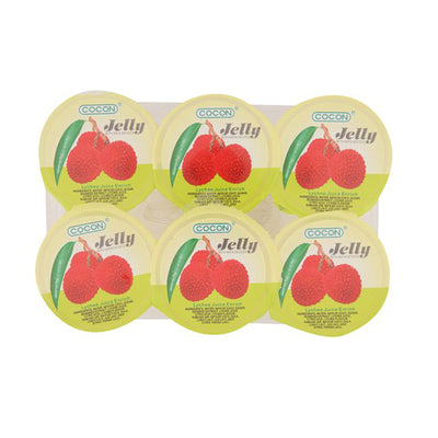 Cocon Lychee Pudding with Nata De Coco 118g x 6pcs