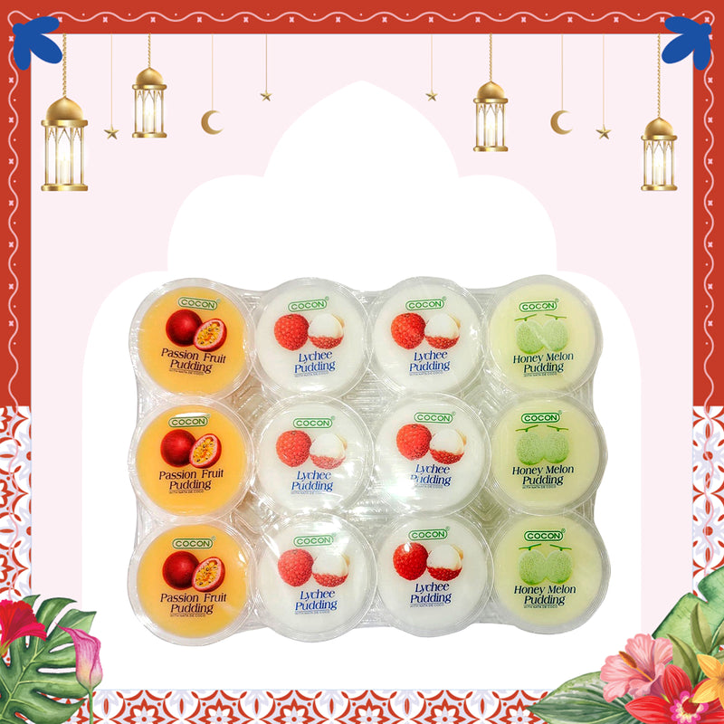 Cocon Nata Decoco Pudding Assorted Flavour 80g x 12