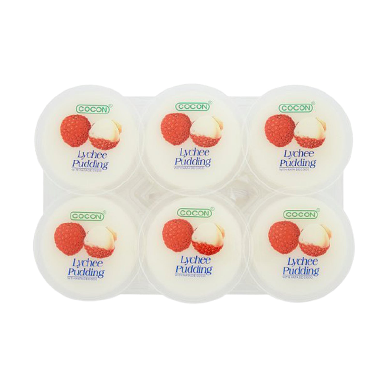 Cocon Nata Decoco Pudding Lychee Flavour 80g x 12
