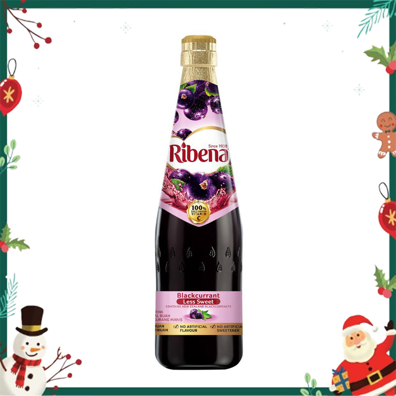 Ribena Less Sweet Blackcurrant Cordial 1L