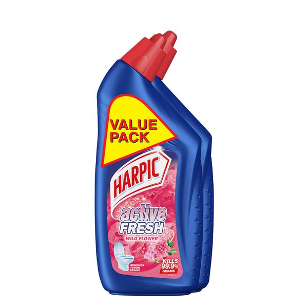 Harpic Toilet Bowl Cleaner Liquid Wild Flower 500ml x 2