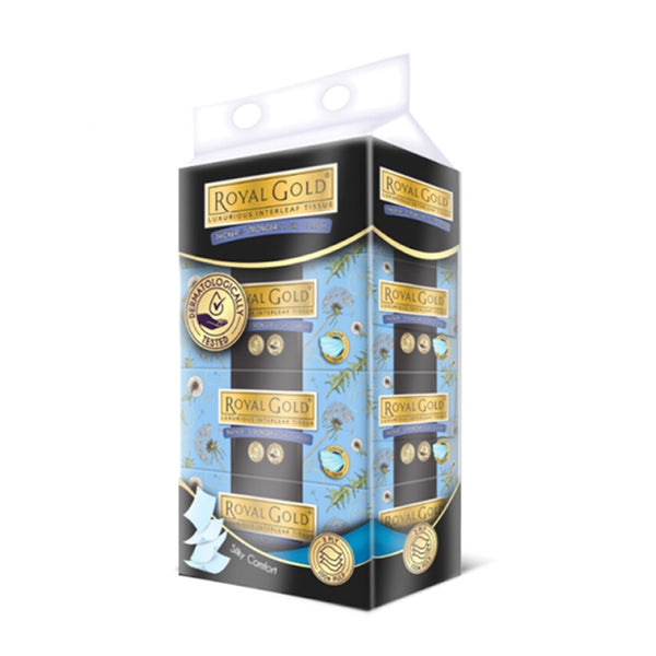Royal Gold Luxurious Interleaf Facial Tissue (3ply) 110pcs x 4 (highest price)