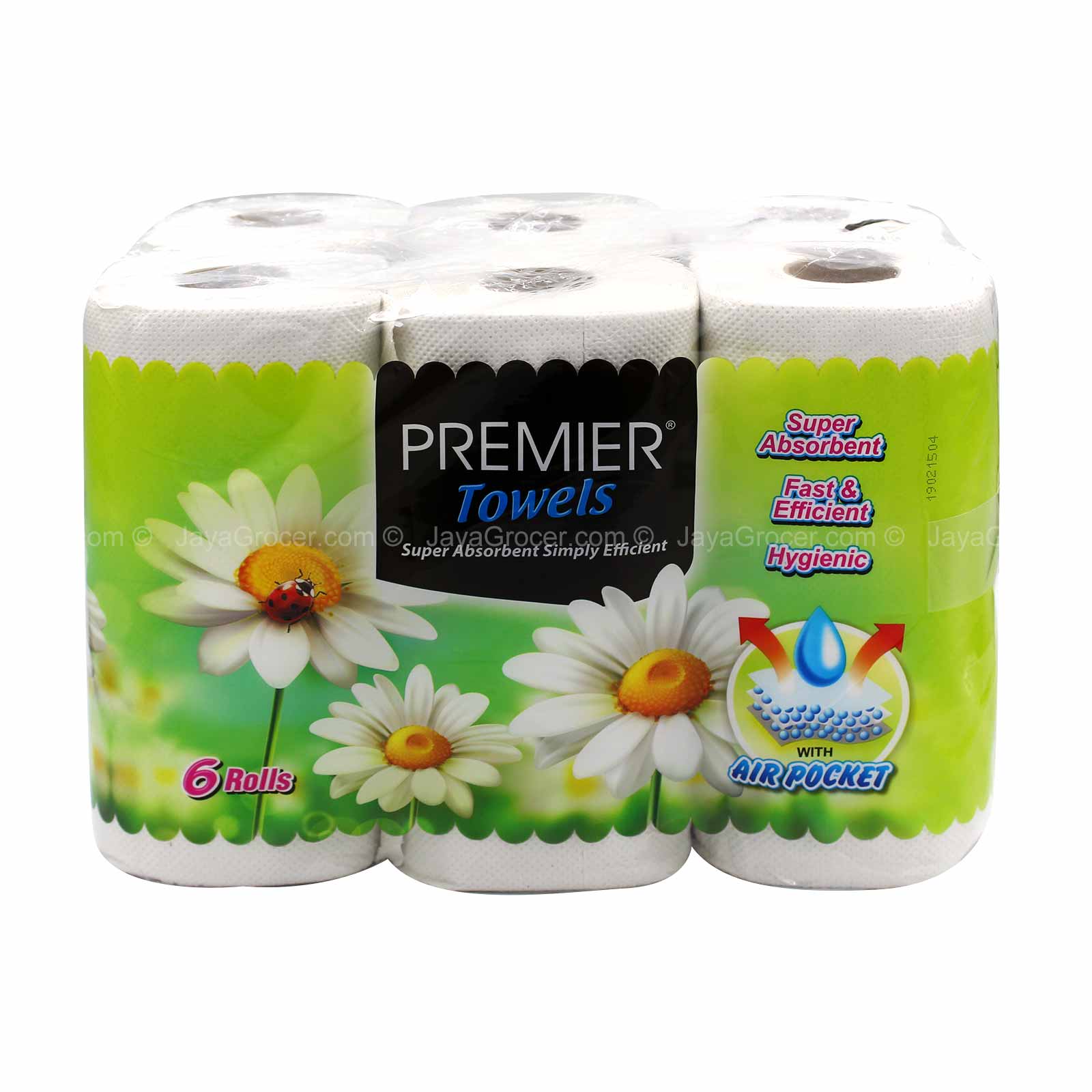 Premier Disposable Household Towels 60sheets x 6
