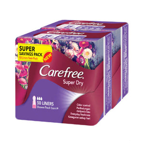 Carefree Super Dry Unscented Panty Liners 50pcs/pack