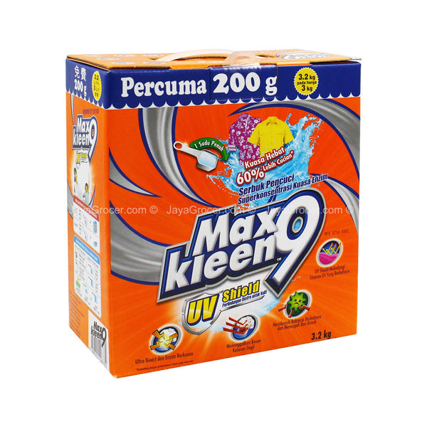 Maxkleen 9 Super Enzyme Power Powder Detergent 3kg (highest price)