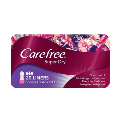 Carefree Pantyliner Super Dry Scented 20pcs/pack