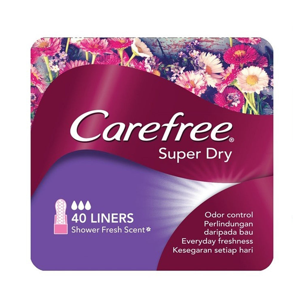 Carefree Super Dry Scented Pantiliner 40liners