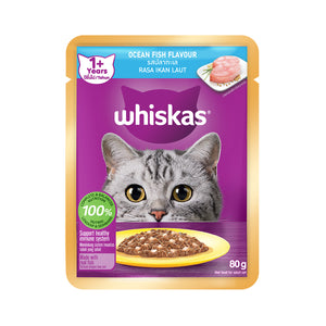 Whiskas Pouch Real Fish Ocean Fish 80g