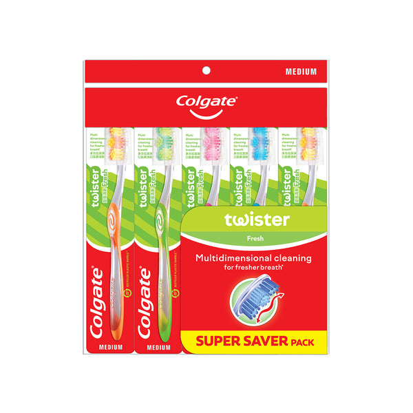 Colgate Twister Toothbrush (M) 3+2 (highest price)
