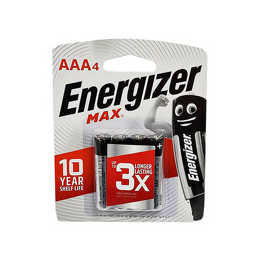 Energizer Max 1.5V AAA Alkaline Battery 4pcs/pack