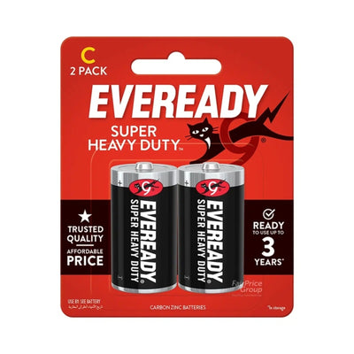 Eveready Super Heavy Duty C Battery 2pcs/pack