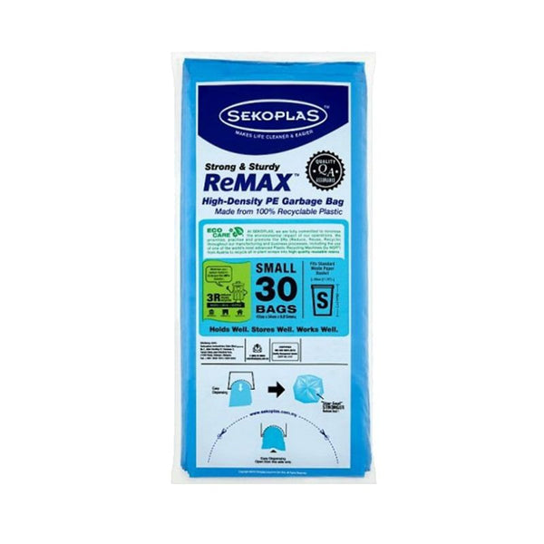 Sekoplas Remax High-Density PE Garbage Bag (Small) 47 x 54cm 30pcs/pack (highest price)