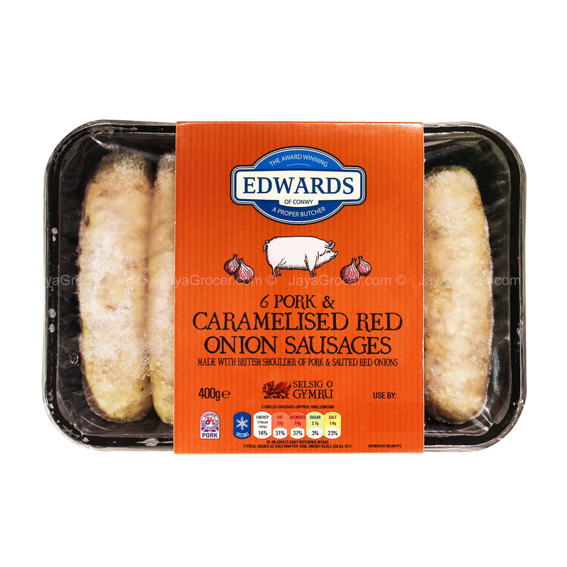 [NON-HALAL] Edwards Caramelise Onion Sausages 400g