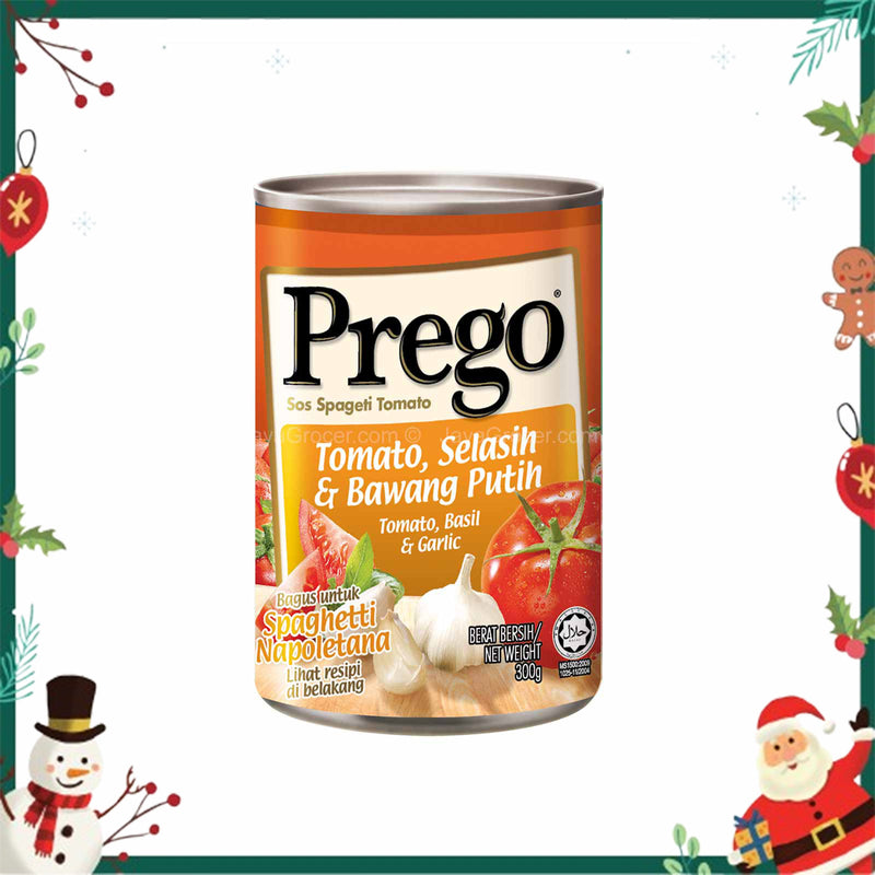 Prego Tomato, Basil and Garlic Pasta Sauce 300g