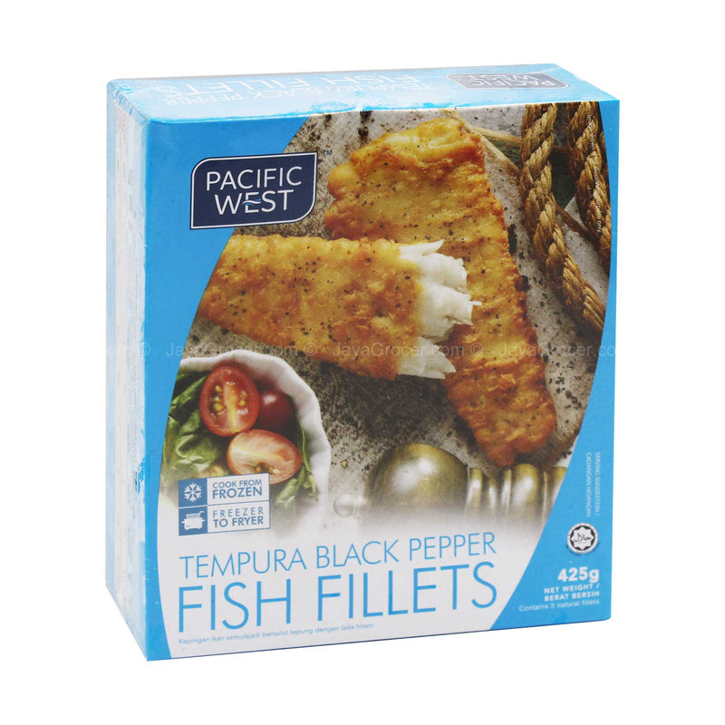 Pacific West Tempura Black Pepper Fish Fillets 425g