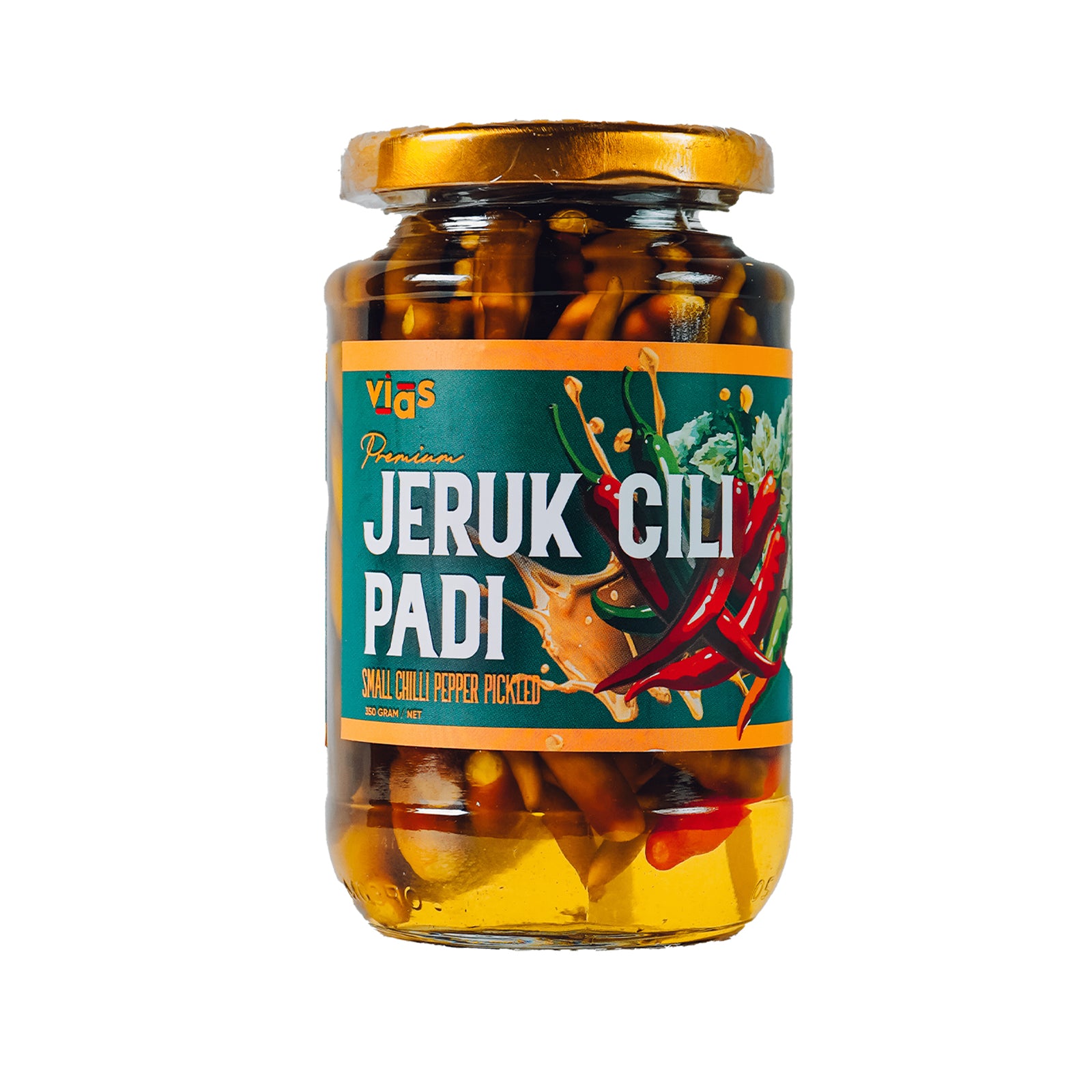 Vias Premium Pickled Hot Chili Pepper 350g