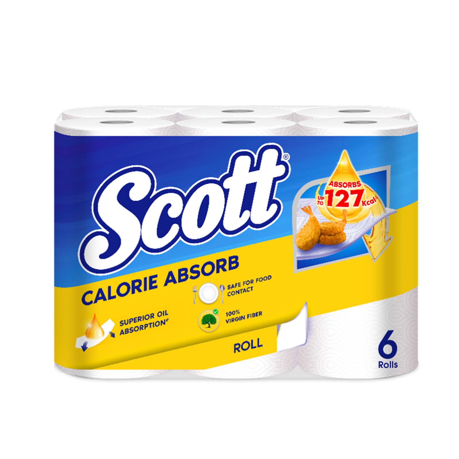Scott Calorie Light Premium Kitchen Towel 50pcs x 6