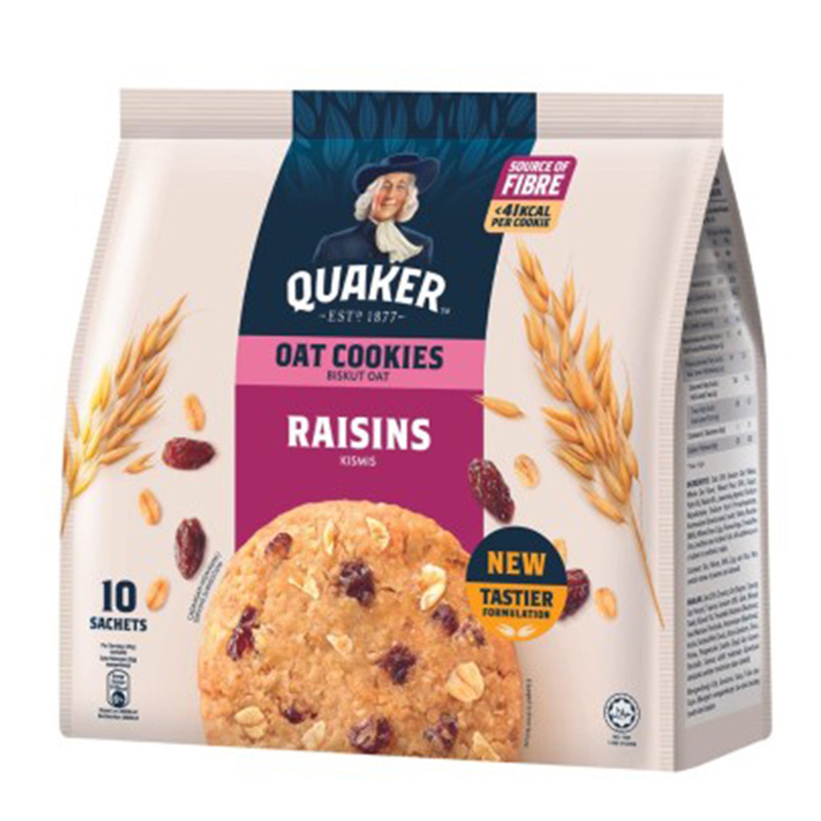 Quaker Oat Raisins Cookies 27g x 10