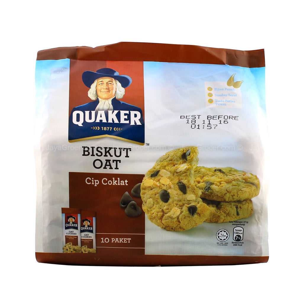 Quaker Oat Chocolate Chip Cookies 25g x 10