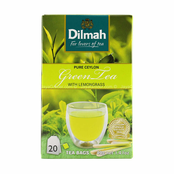 Dilmah Pure Ceylon Green Tea with Lemongrass Teabags 2g x 20 (highest price)