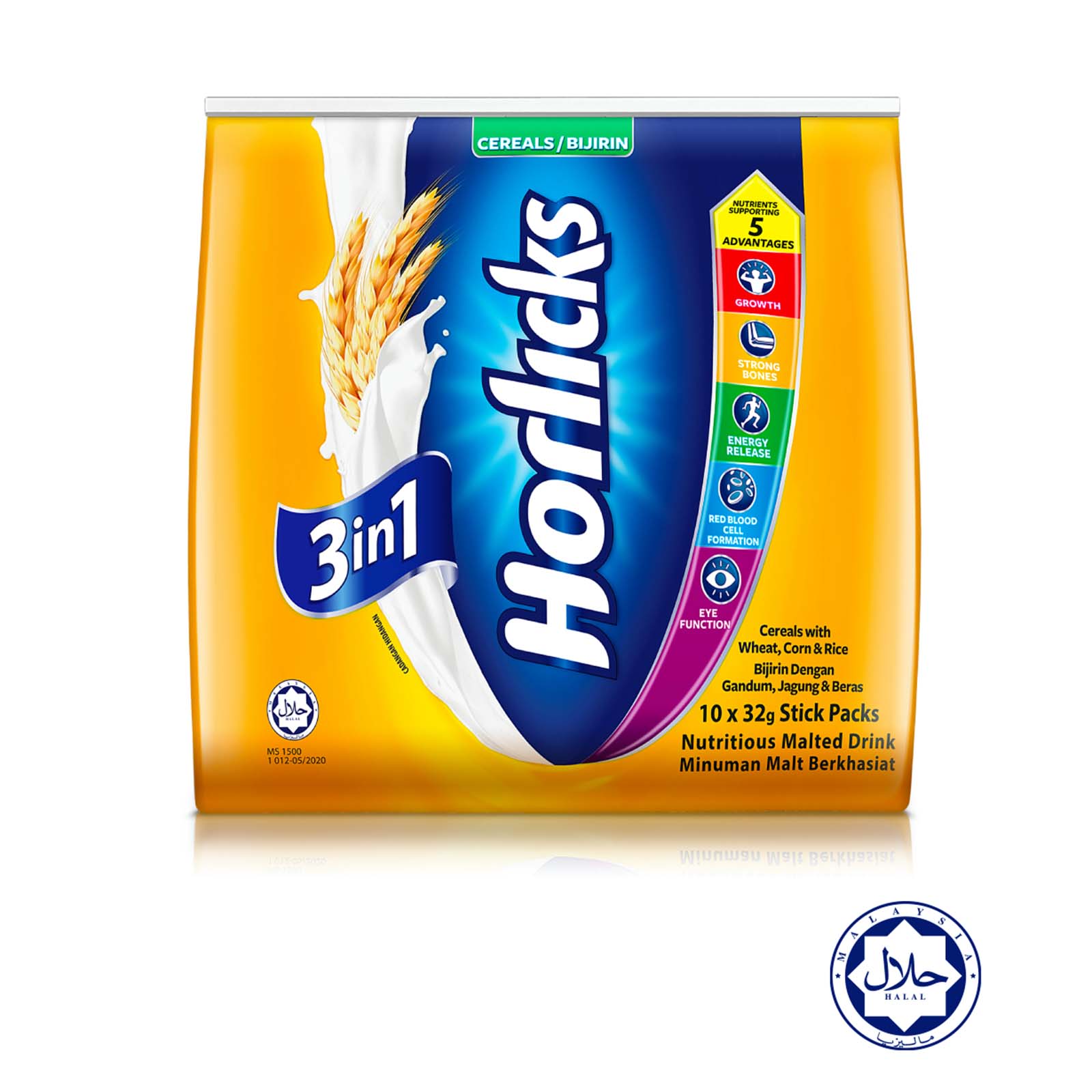 Horlicks Malt Instant Cereal 32g x 10