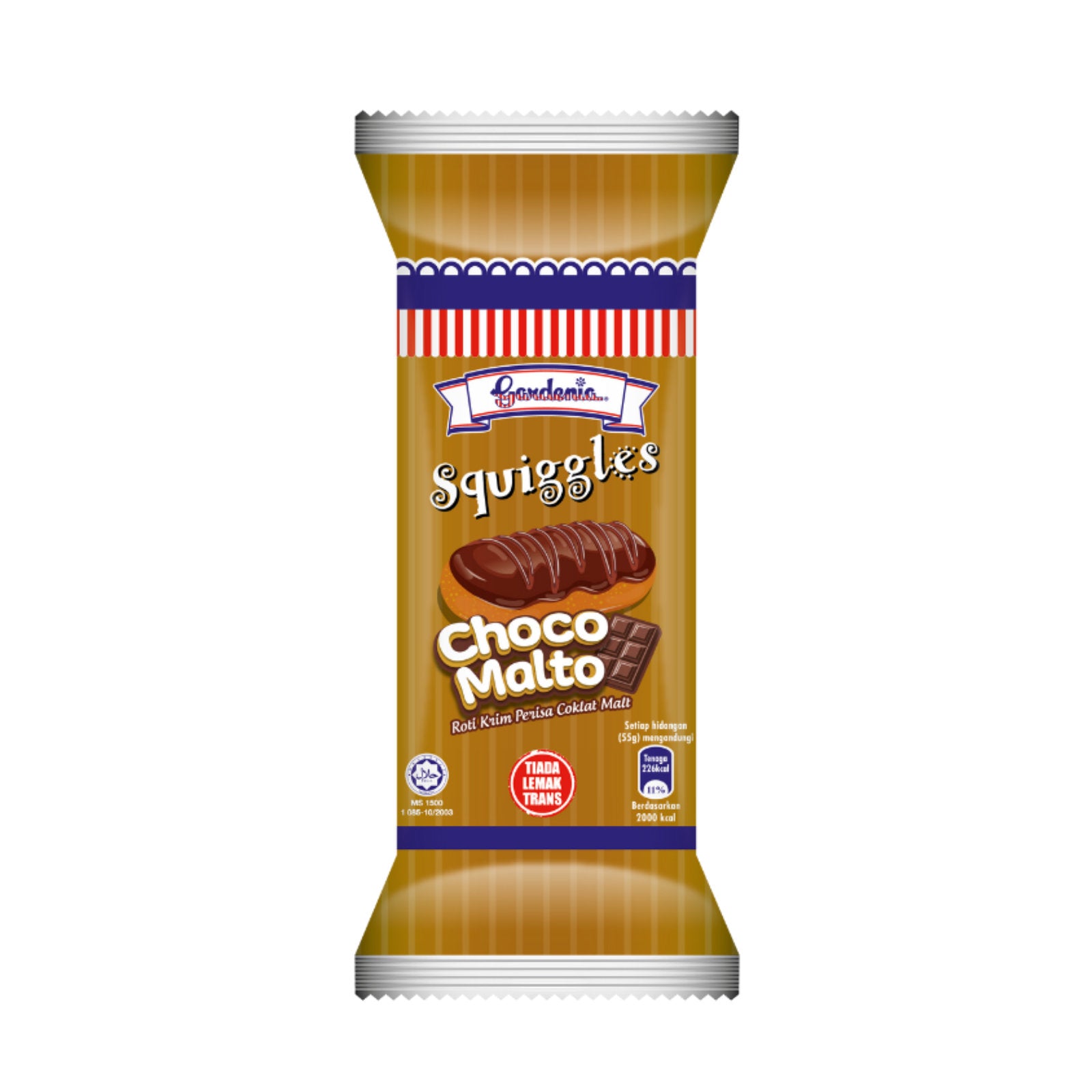Gardenia Squiggles Choco Malto 50g