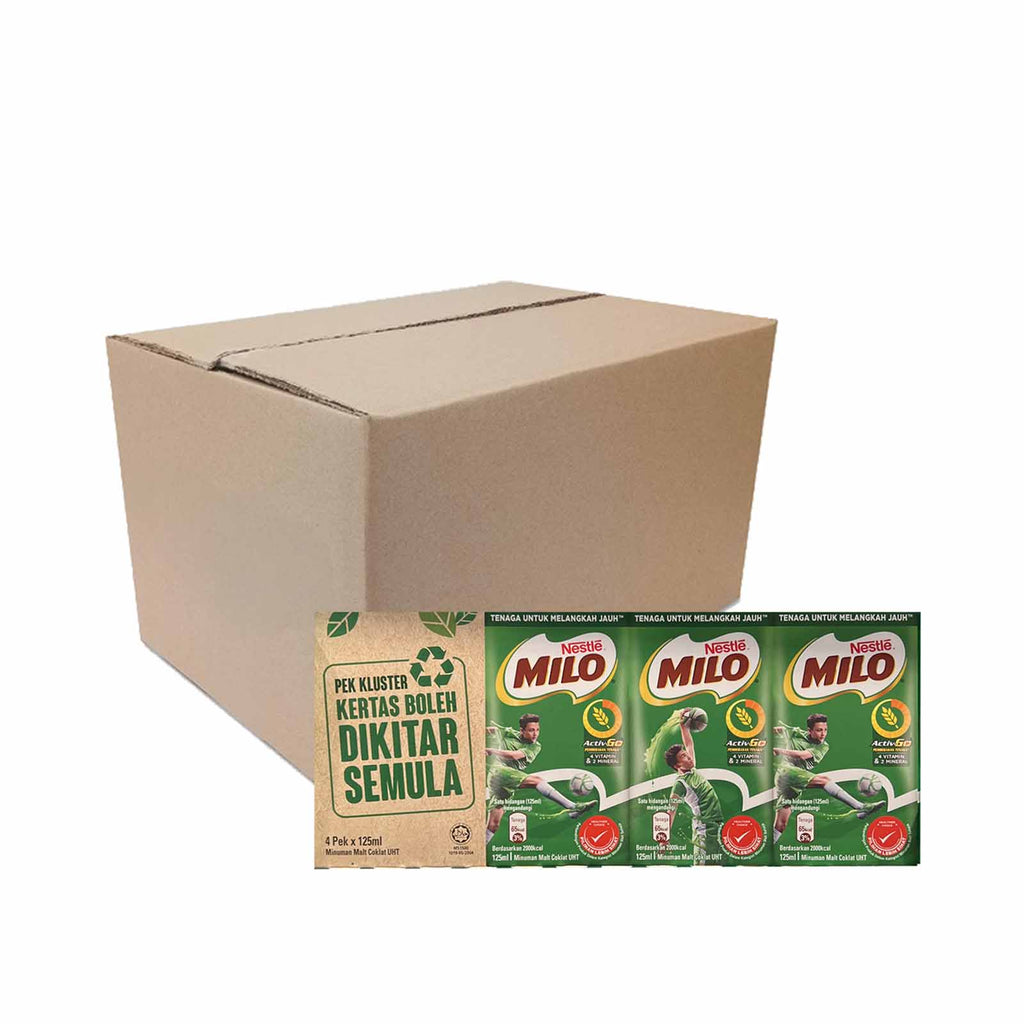 Milo Activ-Go Ready-to-Drink Chocolate Malt Drink 125ml x 4