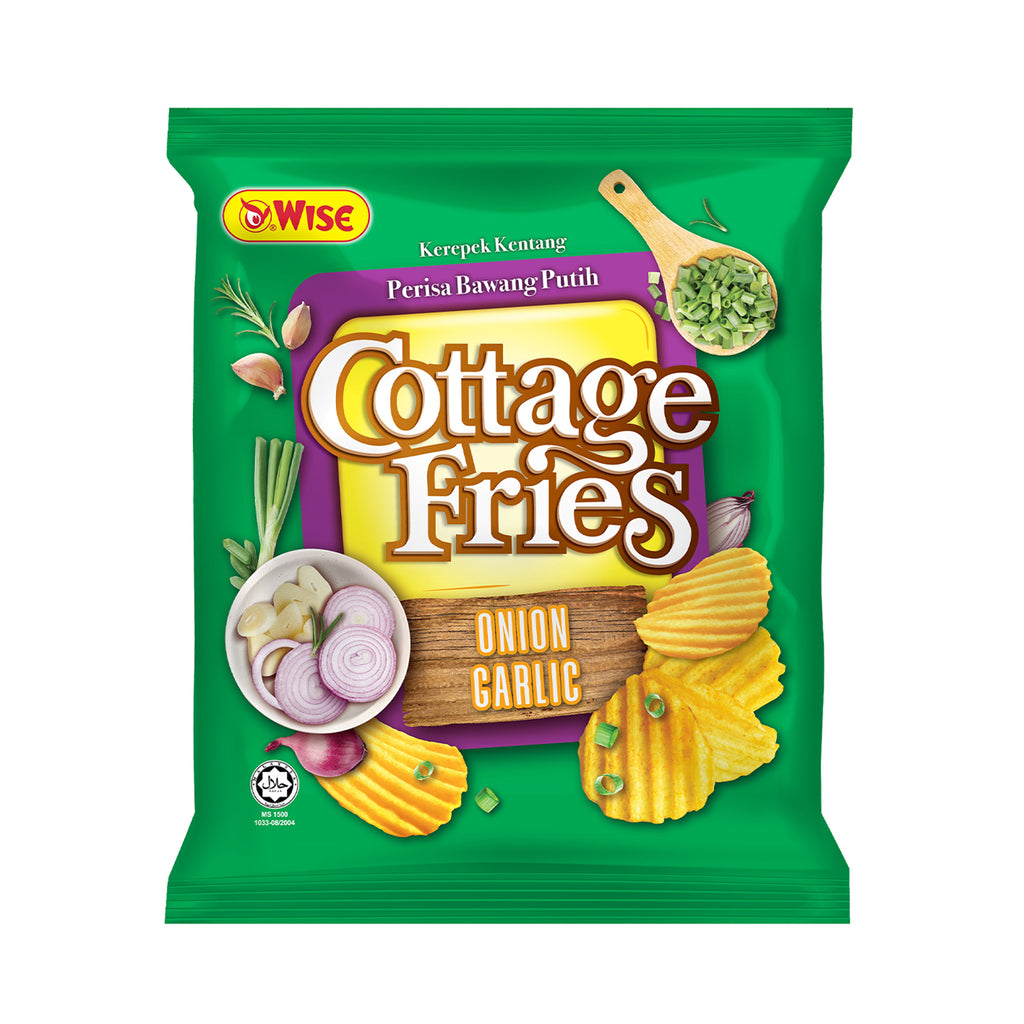 Wise Cottage Fries Onion and Garlic Potato Chips 60g