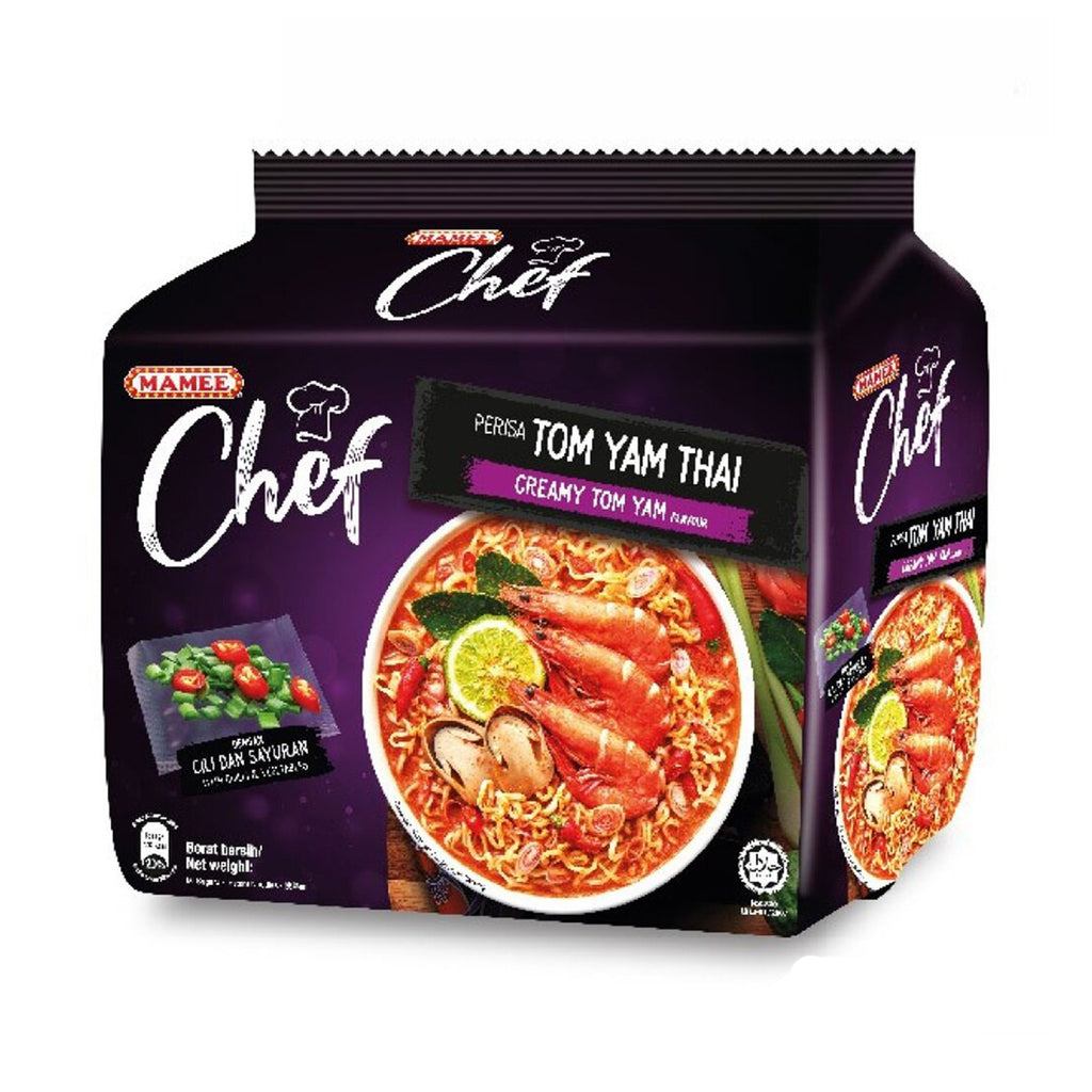 Mamee Chef Creamy Tom Yam Flavour Instant Noodle 80g x 4