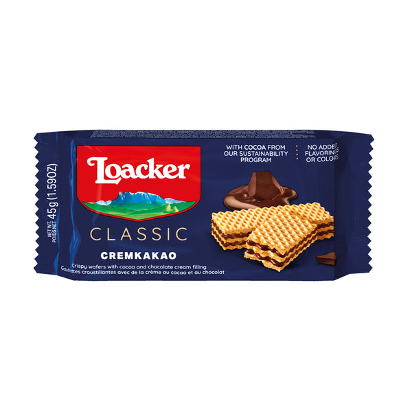 Loacker Crispy Wafer Creamkakao 45g (highest price)